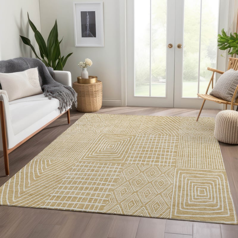 Premium Washable Super Soft Modern Geo Charm Mayfield Rug