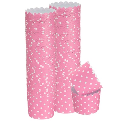100Pcs Paper Baking Cups 6oz Cupcake Muffins Liner Wrappers