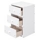 preview thumbnail 5 of 12, Twin/Full Size Loft Bed with Multi-Storage Desk, LED Light, and Bedside Tray - Charging Station, White