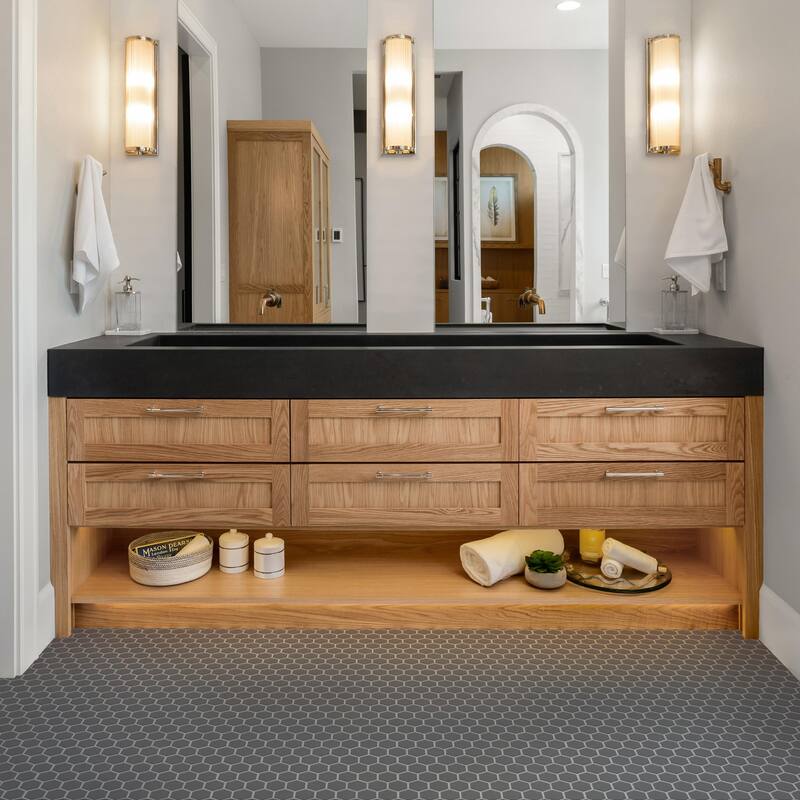 Merola Tile Metro 2" Hex Glossy Grey 11-1/8" x 12-5/8" Porcelain Floor and Wall Tile