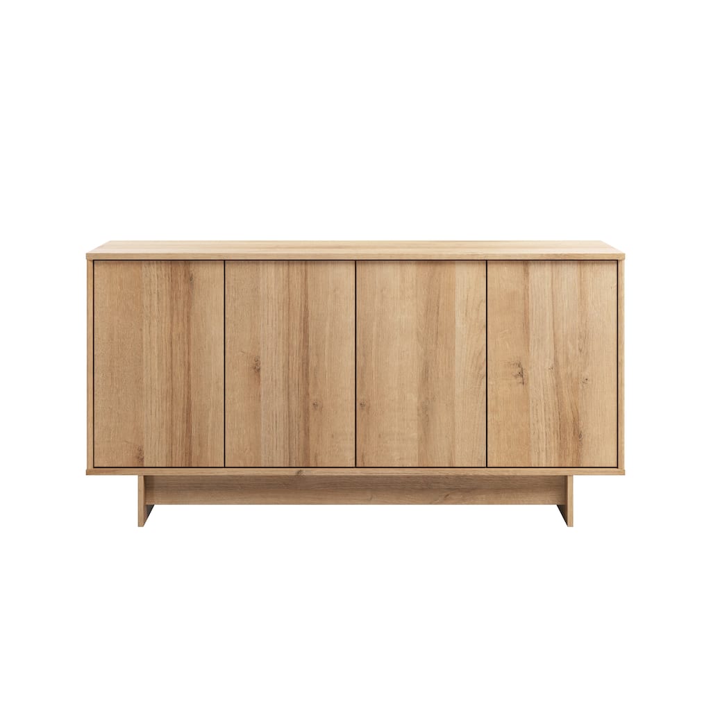 Prepac Finnley Sideboard Cabinet Buffet Cabinet with Storage, Entryway Cabinet with Adjustable Shelves