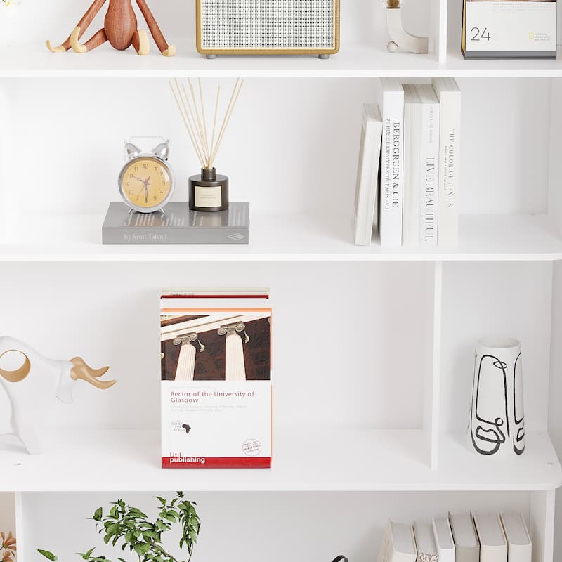 81.9"H Bookshelf Free Combination Shelf Creative Bookcase Bathroom