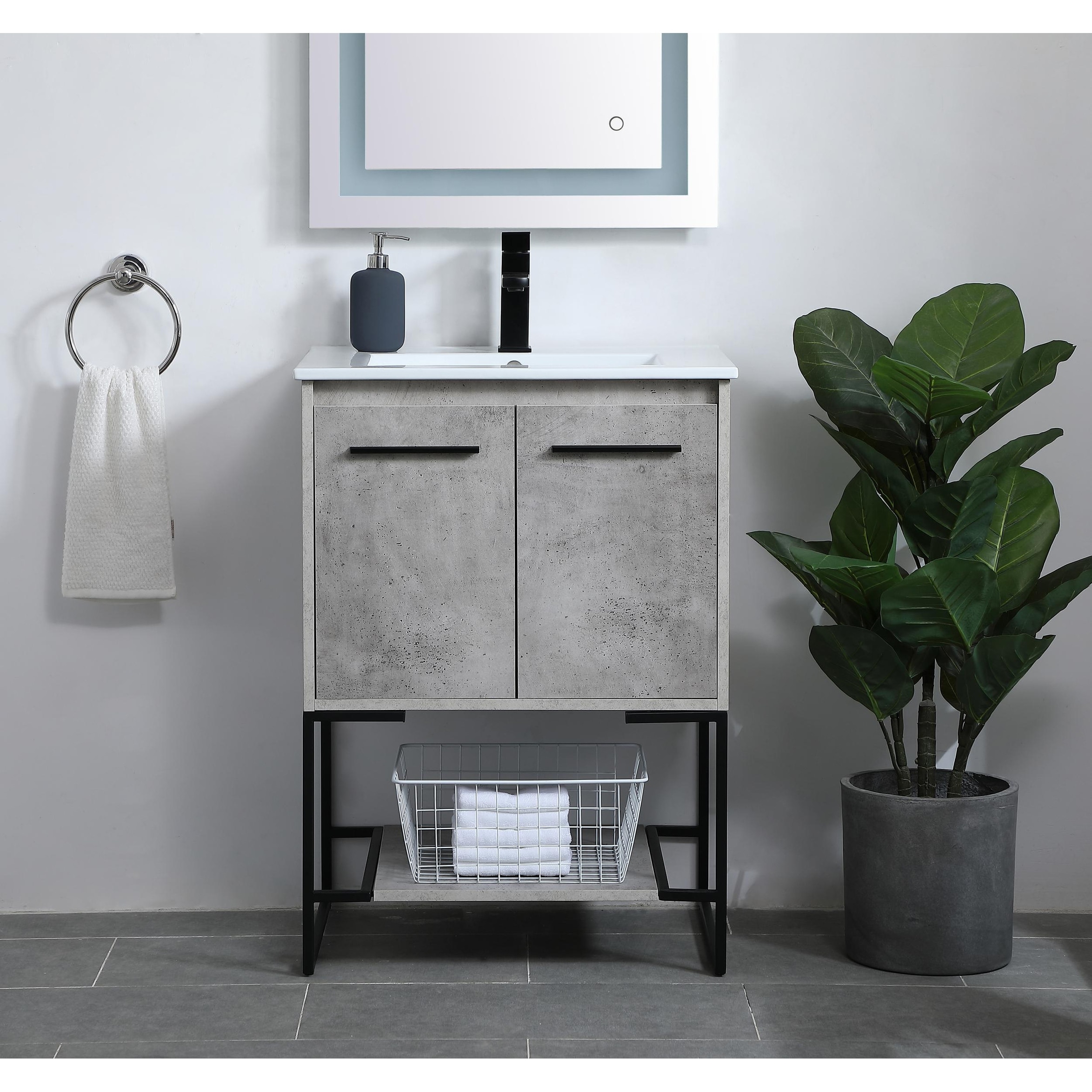 Shop Woodland Modern Vanity Cabinet Set With Top Overstock 31567812