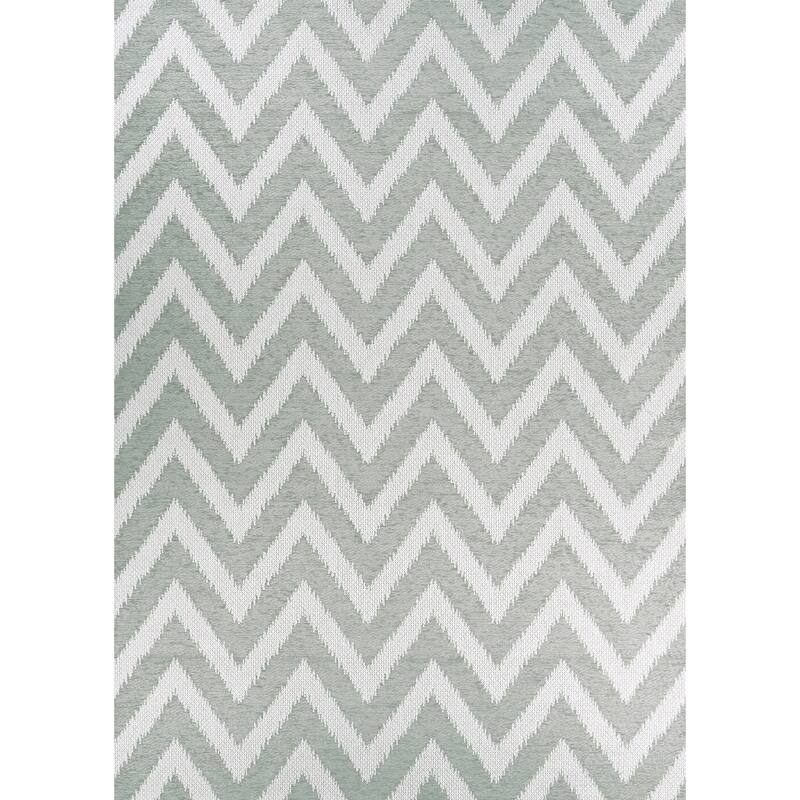Woodland Steppe Indoor/ Outdoor Area Rug - 2'6" x 7'6" Runner - Green