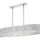 preview thumbnail 1 of 8, Gibson 5-Light Polished Chrome Linear Chandelier