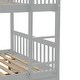 preview thumbnail 32 of 54, Full over Full Bunk Bed with Trundle, Convertible to 2 Full Size Platform Bed
