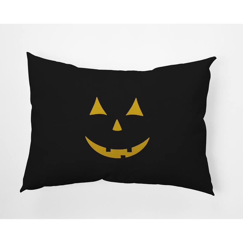 Halloween JackoLantern Accent Pillow - Black - 14" x 20"