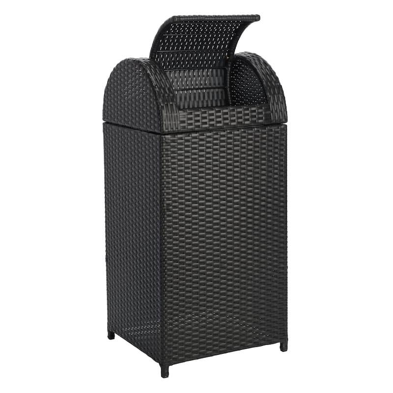SAFAVIEH Outdoor Mazeli Trash Bin (Fully Assembled)