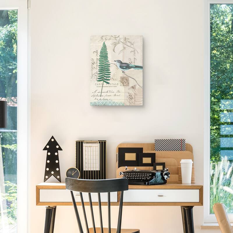 En Bleu II Crop Canvas Art Print