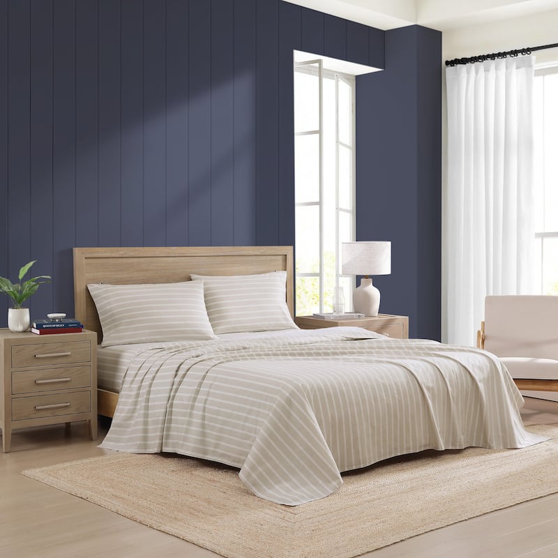 Tommy Hilfiger Printed Cotton Percale Sheet Set