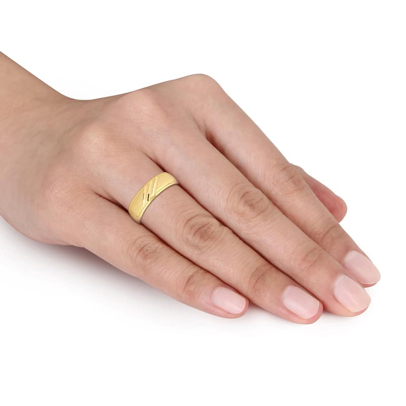 Miadora 6mm Ladies Wedding Band in 10k Yellow Gold