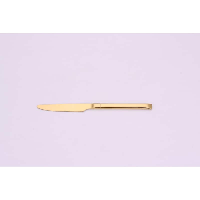 20 Pc Flatware Set Simple Gold - Service For 4 - 20 Pc