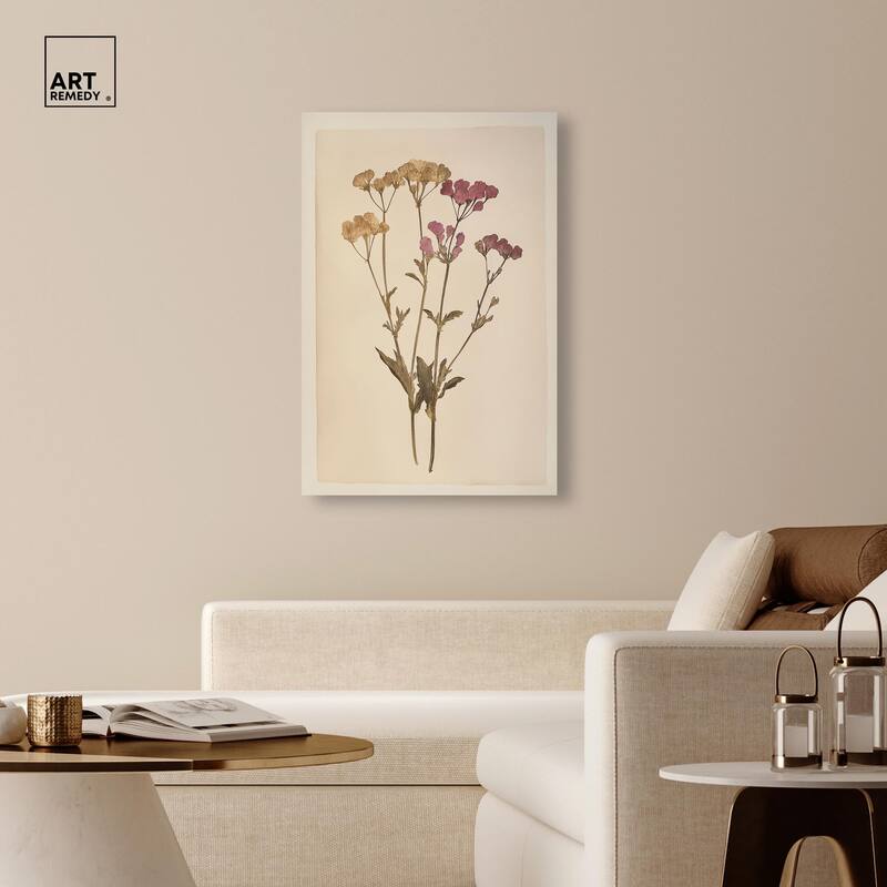 Dried Flower Canvas by Art Remedy, Gallery Wrapped
