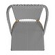 preview thumbnail 19 of 23, Tobias Outdoor Rattan and Metal Bistro Dining Chair