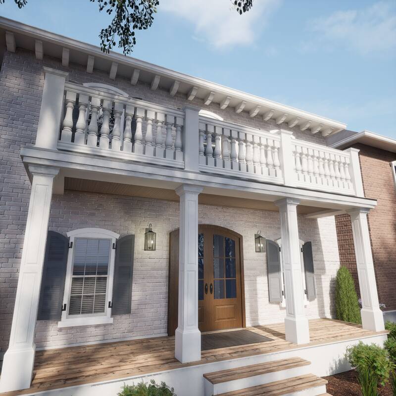 Fiberthane 700 Series Bradford Baluster, Factory Primed