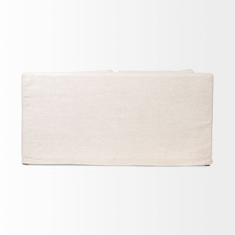 Denly I Beige Slipcover Two Seater Sofa