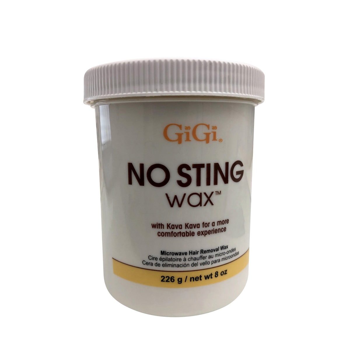 GiGi No Sting Wax with Kava Kava Microwave Hair Removal Wax 8 OZ