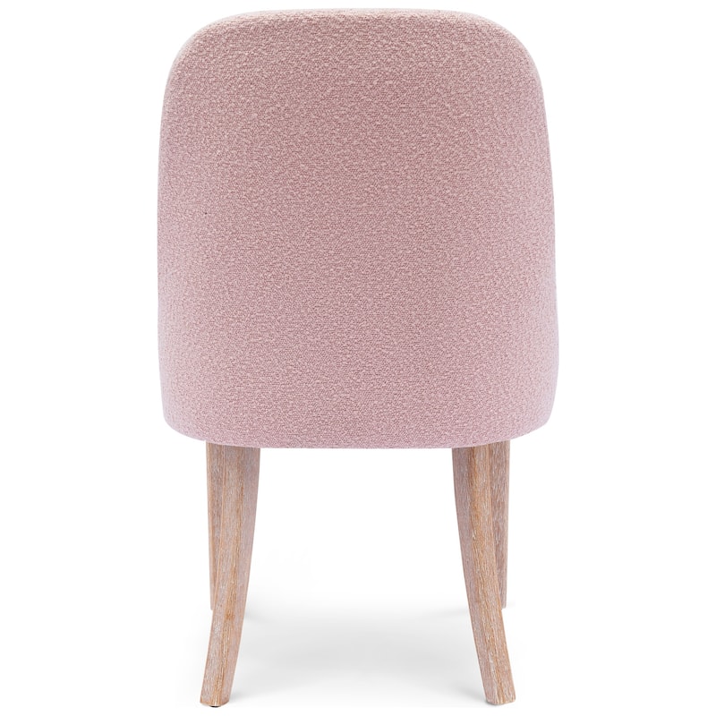 Boucle Polyester Upholstered Side Chair - Water/ Stain Resistant (Set of 2)