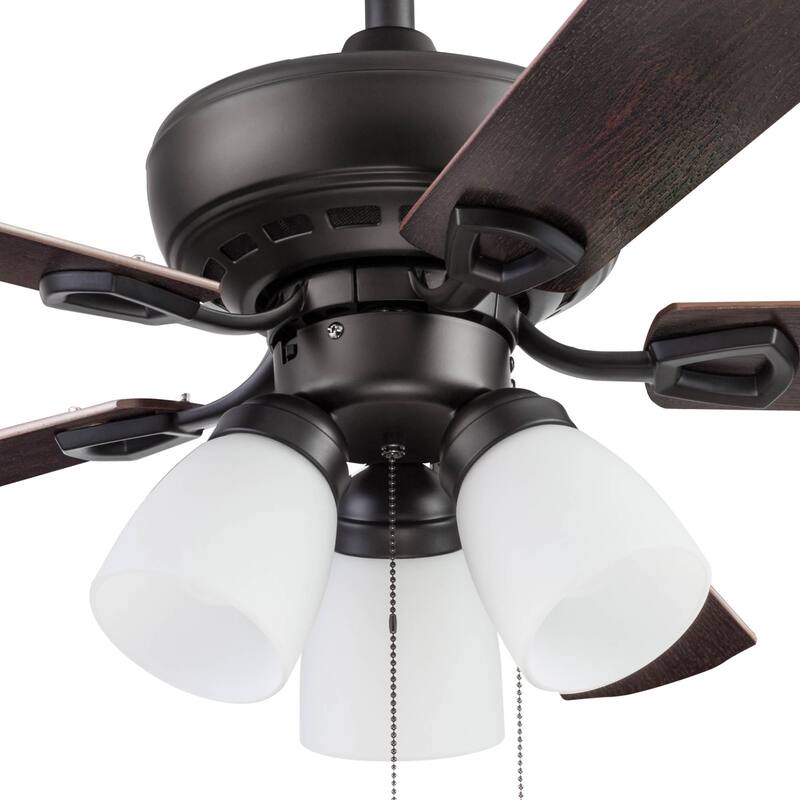 44" Prominence Home Miller Park Indoor Ceiling Fan, Espresso Bronze - 44