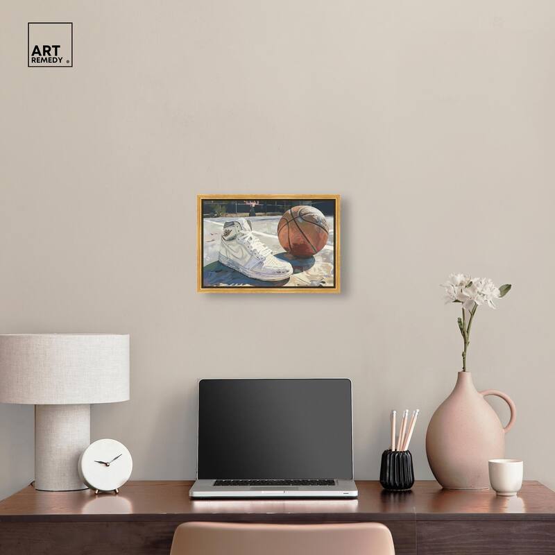 Washed Out Court Canvas by Art Remedy