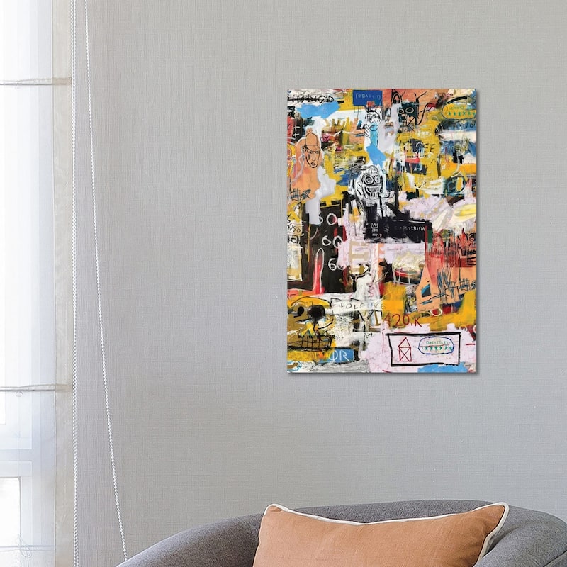 iCanvas 'Basquiat World' by PinkPankPunk Canvas Print - 26x18x1.5