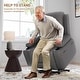 preview thumbnail 23 of 38, Power lift recliner chair with massage, cup holders, and side pocket.