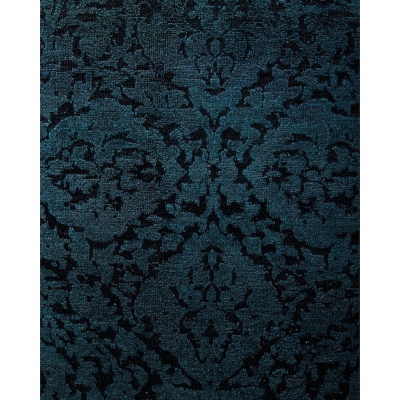 Fine Vibrance, One-of-a-Kind Hand-Knotted Area Rug - Black, 2' 6" x 19' 3" - 2' 6" x 19' 3"