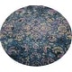 preview thumbnail 1 of 13, Wool/ Silk Artistic Modern Abstract Area Rug Handmade Oriental Carpet - 6'0" x 6'1" Round