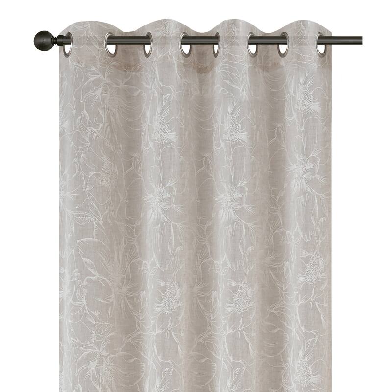 Sheila Light Filtering Grommet Curtain Panel - 52" x 84"