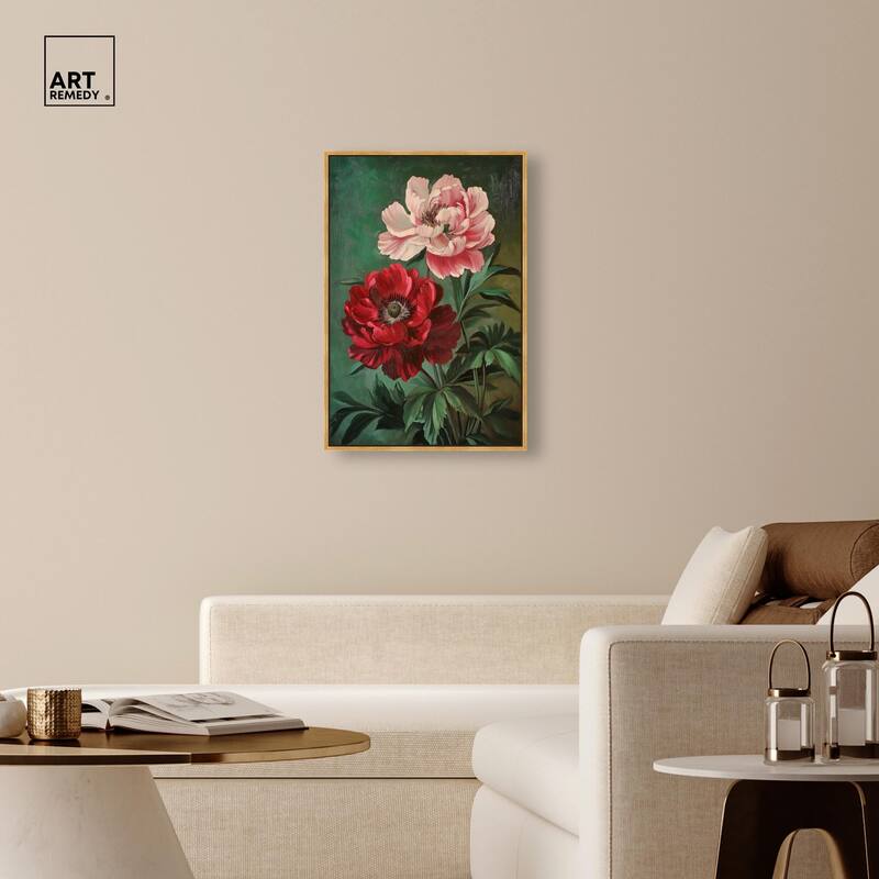 Symphony of Peonies Canvas by Art Remedy