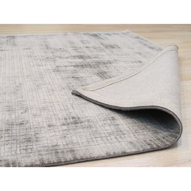 Silver Contemporary Solid Milano Area Rug - Elegant and Timeless Design - 9' x 12'