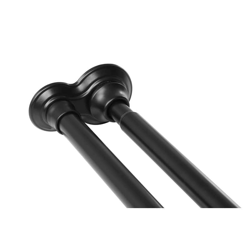 Utopia Alley 72-Inch Adjustable Rust-Proof Aluminum Double Shower Curtain Tension Rods, Includes Shower Liner and Shower Hooks