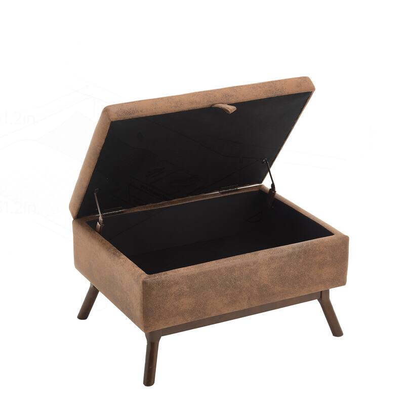 Versatile Mid-century Modern Storage Bench for Various Rooms, Enhancing Functionality and Style