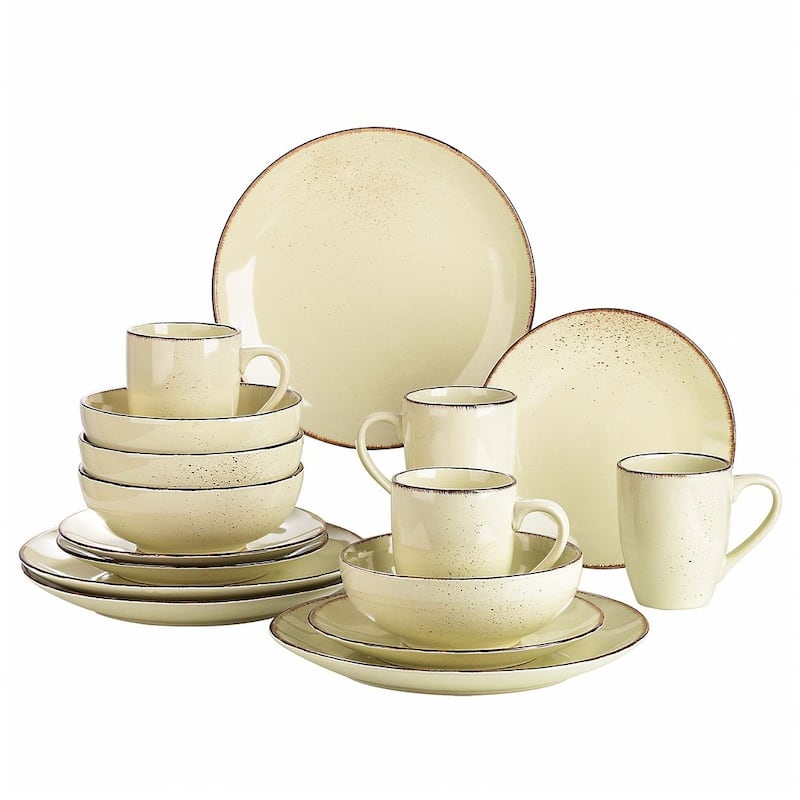 vancasso Navia 16-piece Stoneware Dinnerware Set (Service for 4) - Cream