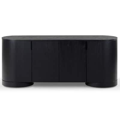SAFAVIEH Couture Jesbelina Oval 4 Door Wood Sideboard - 71"W x 20"D x 30"H