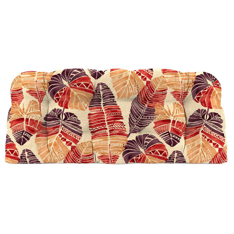 Outdoor Wicker Cushion Set for Bench and 2 Seats - 18'' L x 44'' W x 4'' H