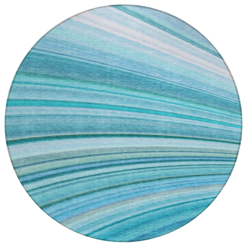 HomeRoots Abstract Transitional Rectangle Outdoor Rug
