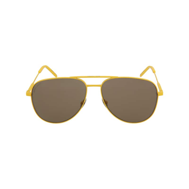 Saint Laurent Aviator-Style Metal Sunglasses
