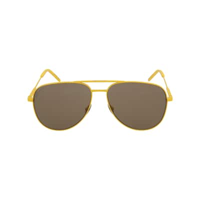 Saint Laurent Aviator-Style Metal Sunglasses