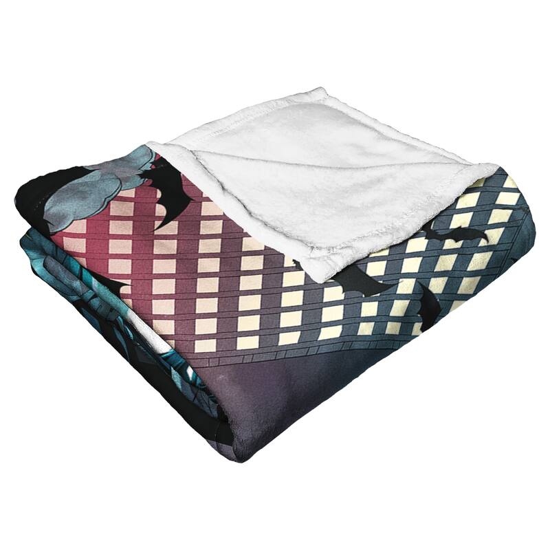 Warner Brothers DC Batman Stylized Batman Silk Touch Throw Blanket