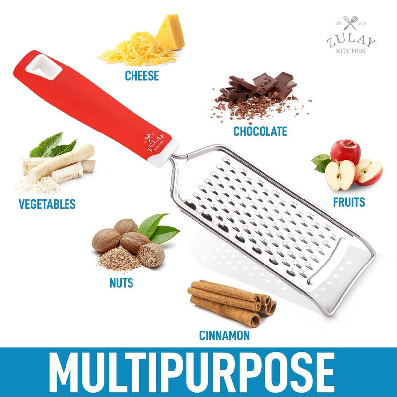 Zulay Kitchen Professional Cheese Grater Stainless Steel On Sale