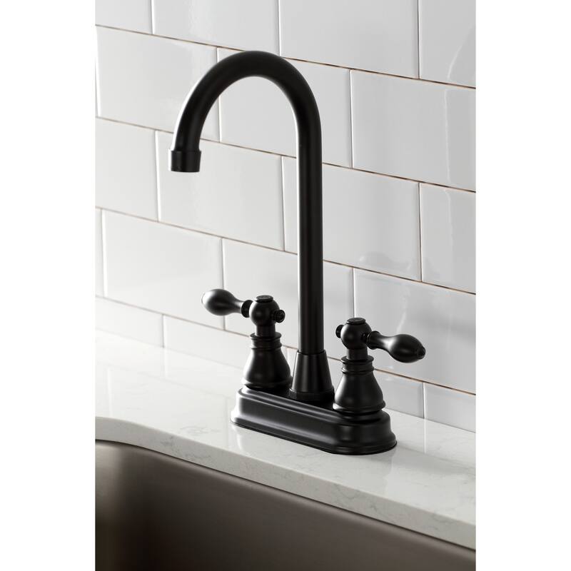 Kingston Brass American Classic 4 in. Centerset High-Arc Bar Faucet