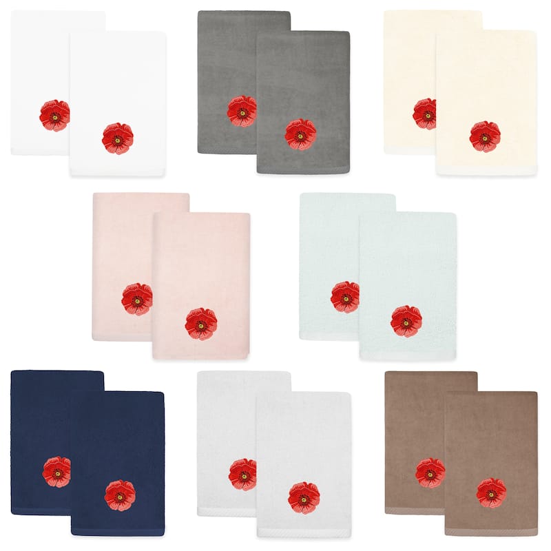 Authentic Hotel and Spa Turkish Cotton Polly 2 PC Fingertip Towel Set