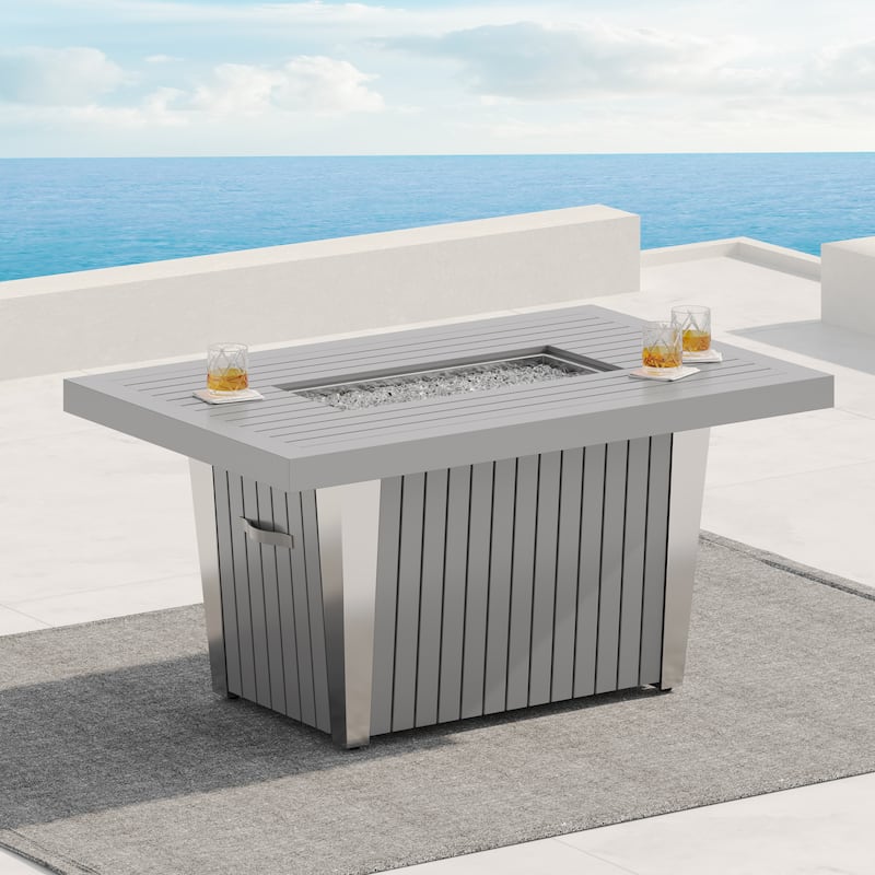 Corvus Babylon 1-piece Outdoor Fire Pit Table with Lid