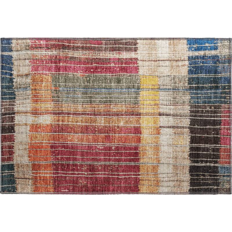 Premium Washable Super Soft Global Stripes Mayfield Rug