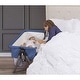 preview thumbnail 2 of 5, Dream On Me Lotus Bassinet & Bedside Sleeper in Blue