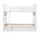 preview thumbnail 4 of 18, Modern Design Wood Bunk Bed with Ladder and Drawers, Solid Construction, Beautiful & Elegant, White