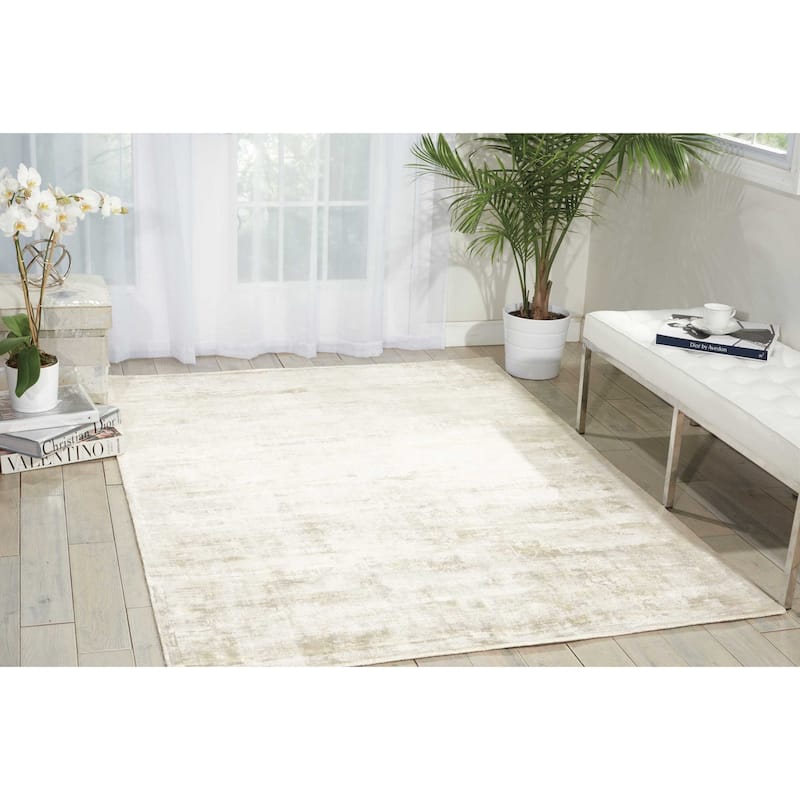 Desert Skies Traditional Persian Floral Shimmer Area Rug