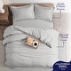 preview thumbnail 49 of 53, 100% Cotton Sateen Weave Solid Duvet Cover Set - Includes 1 Duvet Cover & 2 Pillow Sham Set