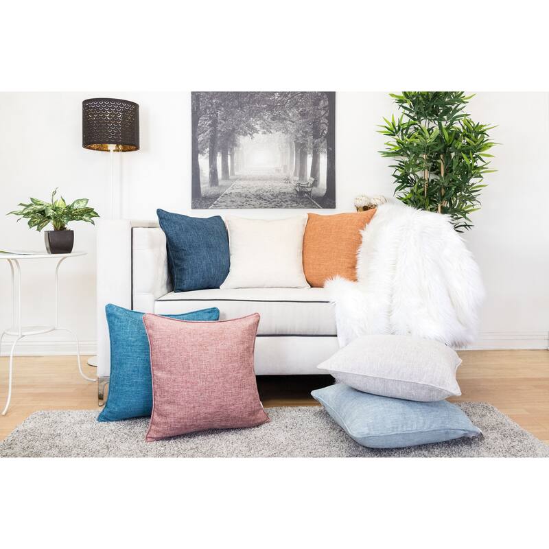 Christina Chenille 20" Square Decorative Throw Pillow 2PK